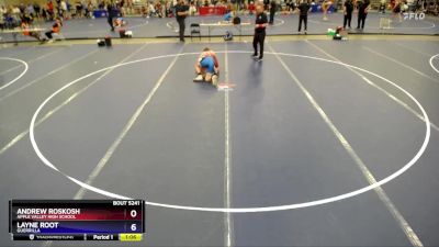 132 lbs Cons. Round 4 - Andrew Roskosh, Apple Valley High School vs Layne Root, Guerrilla