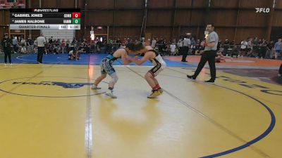 130 lbs Quarterfinal - Gabriel Jones, Combat Athletics vs James Nalbone, Hammer Wrestling