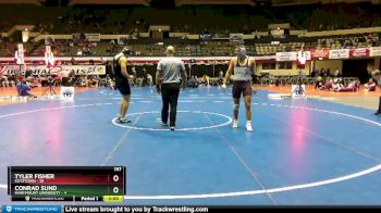 197 lbs Round 2 (3 Team) - Tyler Fisher, Kutztown vs Conrad Sund, Marymount University