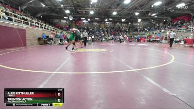 215 lbs Cons. Round 1 - Alex Rittmuller, Trinity vs Trenton Acton, Vincennes Lincoln