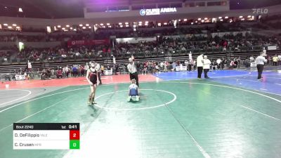 65 lbs Quarterfinal - Dominick DeFilippis, Yale Street vs Caiden Crusen, Mpr