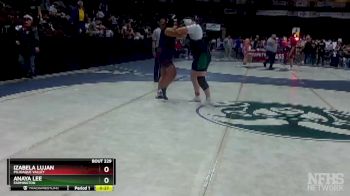 Girls 235 lbs Cons. Round 2 - Anaya Lee, Farmington vs Izabela Lujan, Pojoaque Valley