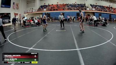 150 lbs Champ. Round 2 - Evan Boblits, St. Mary`s Ryken vs Michael Decosta, Gilman School
