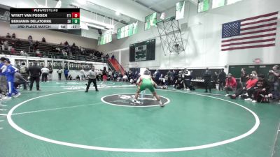 165 lbs 3rd Place Match - Wyatt Van Fossen, Etiwanda vs Benjamin DeLaTorre, South Hills