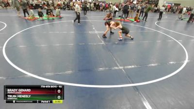 92 lbs Cons. Round 3 - Truin Meneely, Nebraska vs Brady Genard, Pennsylvania