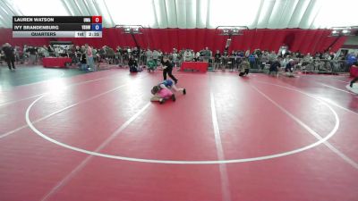 115 lbs Quarters - Lauren Watson, Ubasa Wrestling Academy vs Ivy Brandenburg, Victory School Of Wrestling