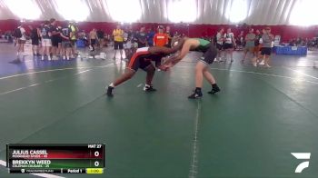 202-206 lbs Round 3 - Julius Cassel, Moorhead SPUDS vs Brekkyn Weed, Coleman Cougars