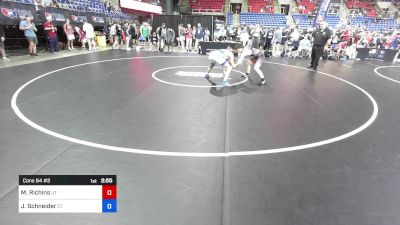 138 lbs Cons 64 #2 - Max Richins, UT vs Jt Schneider, CT