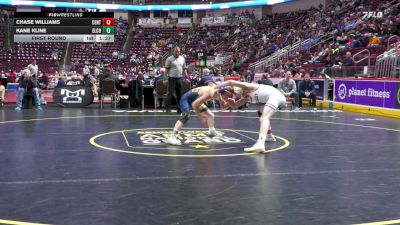 127 lbs First Round - Chase Williams, Central Bucks East vs Kane Kline, ELCO