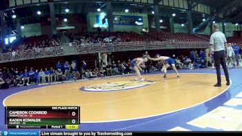 126 lbs Placement Matches (16 Team) - Cameron Coonrod, Manhattan HS vs Kaden Kowalek, Kearney