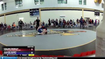 132 lbs Cons. Round 5 - Cullen Crowley, Fighting Irish Wrestling Club vs Hunter Banet, Floyd Wrestling Club