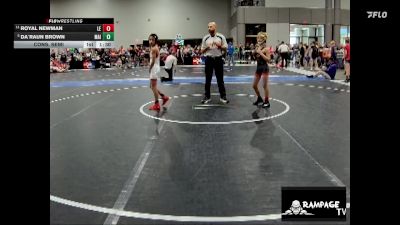 80 lbs Cons. Semi - Da`raun Brown, Maize vs Royal Newman, Lawrence Elite