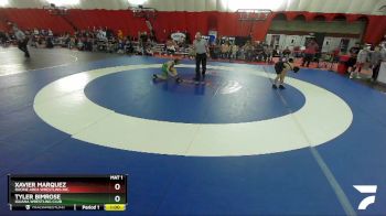 100-108 lbs Round 3 - Xavier Marquez, Racine Area Wrestling Inc. vs Tyler Bimrose, Iguana Wrestling Club