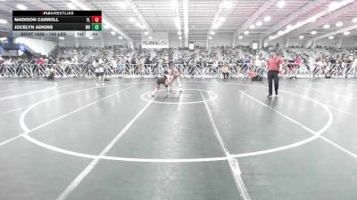 100 lbs Consi Of 32 #2 - Madison Carroll, FL vs Jocelyn Adkins, WV