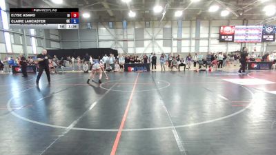 U17 Women - 57 lbs Cons. Round 6 - Elyse Asaro, ID vs Claire Lancaster, OK
