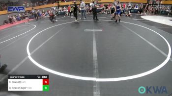 110 lbs Quarterfinal - Beau Garrett, Little Axe Takedown Club vs Baxter Speichinger, Timberwolves