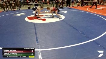 120 lbs Cons. Round 3 - Caleb Brown, Big Piney Pinners Wrestling Club vs Lincoln Young, Top Of The Rock Wrestling Club