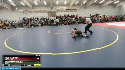 106 lbs Cons. Round 2 - Diego Manriquez, Valley vs Milo Harmon, Fort Collins