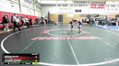 105 (107) Quarterfinal - Channey Schaad, Del Norte (Cresent City) vs Natalia Kalas, Campolindo