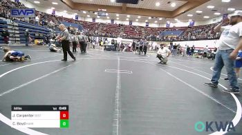 52 lbs Final - John Carpenter, Best Trained vs Caleb Boyd, Harrah Little League Wrestling