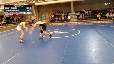 141 lbs Cons. Round 4 - Kaedun Goodman, Nebraska-Kearney vs Kolby Hamilton, Western Wyoming College