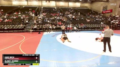 147 lbs Cons. Round 3 - Eliseo Juarez, Mountain View vs Jake Beck, Lone Peak High School