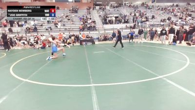 65 kg Champ. Rd Of 16 - Hayden Newberg, Warrior RTC vs Zoe Griffith, Vision Wrestling
