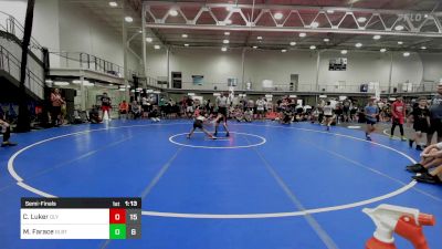 64 lbs Semifinal - Cameron Luker, Olympic vs Maximus Farace, Dueling Bandits