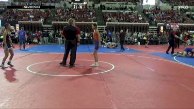 95 lbs Cons. Semi - Aubrey Whiteman, Northeast MT Wrestling Club vs Kailyah Bento, CWC Thunder