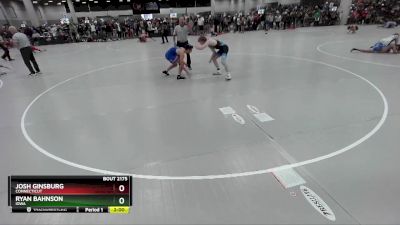 126 lbs Champ. Round 2 - Ryan Bahnson, Iowa vs Josh Ginsburg, Connecticut