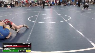 130 lbs Cons. Round 2 - Corbin Kimmel, Wayne Trace vs Graham Pittman, TNWA