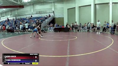 88 lbs Quarterfinal - Caden Bock, WI vs Tymen Robinson, IL