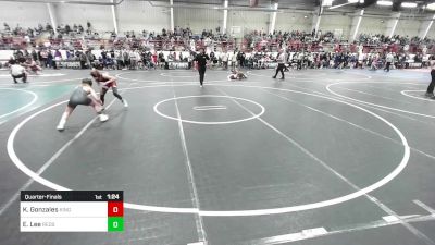 86 lbs Quarterfinal - Kalijah Gonzales, Kingdom WC vs Easton Lee, Redskin Wrestling