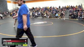 100 lbs Quarterfinal - Wyatt Iburg, Big Game Wrestling Club vs Cruz Allen, DC Elite