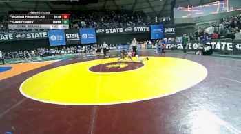 Boys 3A 126 lbs Cons. Round 2 - Garet Craft, Kennewick vs Rowan Fredericks, Ballard