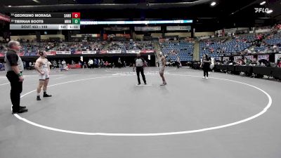 149 lbs Cons. Round 3 - Georgino Moraga, St. Ambrose vs Tiernan Boots, Marian