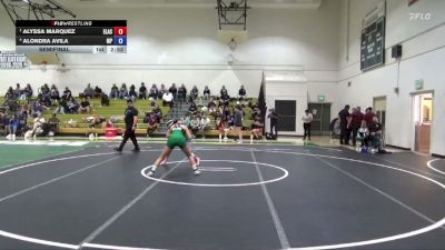 110 lbs Semifinal - Alyssa Marquez, East Los Angeles College vs Alondra Avila, Moorpark College