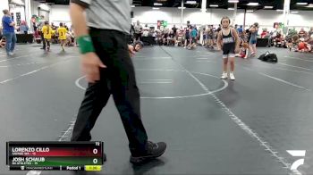 72 lbs Round 3 (4 Team) - Lorenzo Cillo, Savage WA vs Josh Schaub, 84 Athletes