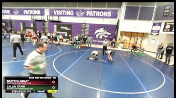 117 lbs Semifinal - Brayton Graft, Salt Flats Wrestling Club vs Callin Craig, Payson Lion Wrestling Club