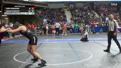 130 lbs Quarterfinal - Grace Strouth, Bulldog vs Andi Harbaugh, Chase County