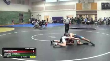120 lbs Cons. Round 1 - Wyatt Harper, Central Kitsap vs Arturo Cardoza, Southridge