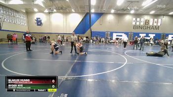 135 lbs Cons. Round 3 - Ryder Nye, Charger Wrestling Club vs Blaklee Munns, Bear River Wrestling Club