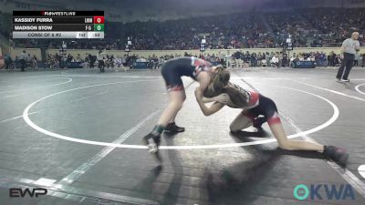 85 lbs Consi Of 8 #2 - Kassidy Furra, Lions Wrestling Academy vs Madison Stow, F-5 Grappling