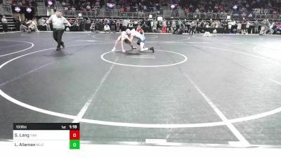 133 lbs Quarterfinal - Shawn Lang, Terminator Wrestling Academy vs Lucas Alleman, Mighty Lion Wrestling Club