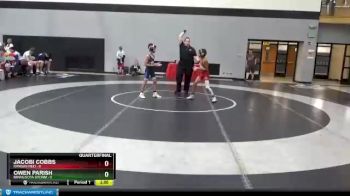 71 lbs Quarterfinals (8 Team) - Jacobi Cobbs, Kansas Red vs Owen Parish, Minnesota Storm