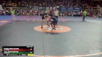 D 1 126 lbs Cons. Round 2 - Finn Brotherton, Lafayette vs Tyren Broussard, Southside