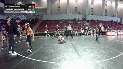 49 lbs Quarterfinal - Kade Jefferson, Powhatan Youth Wrestling Club vs Warren Wadsworth, Great Neck Wrestling Club