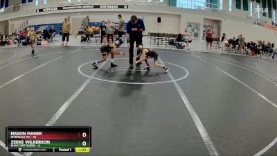 52 lbs Round 2 (6 Team) - Mason Maher, Riverdale WC vs Zeeke Wilkerson, BHWC Dirt Divers