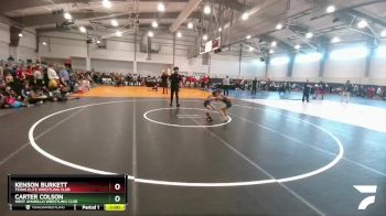 60 lbs Quarterfinal - Kenson Burkett, Texas Elite Wrestling Club vs Carter Colson, West Amarillo Wrestling Club