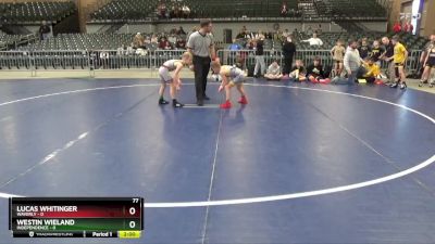 77 lbs Round 1 (4 Team) - Westin Wieland, Independence vs Lucas Whitinger, Waverly